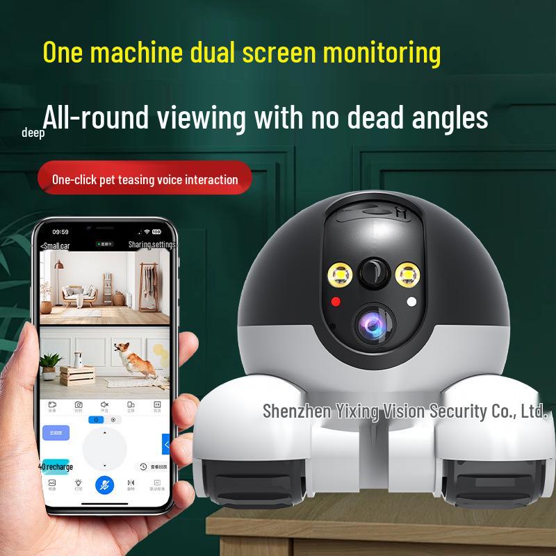 360-Degree Dual-Lens Smart Home Pet Monitoring Camera