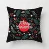 Creative Black and White Christmas Theme Pillowcase Holiday Gift Sofa Decoration Cushion Cover