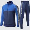 Men’s 2024 Autumn/Winter Sports Suit: Long Sleeve Trousers and Stand Collar Jacket for Running and Fitness