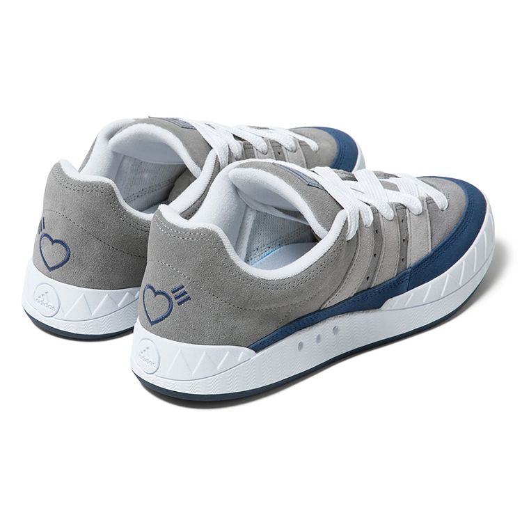 Human Made X Adidas Adimatic Grey Tech Indigo Unisex Sneakers Grey-Three Clear-Onix HP9915