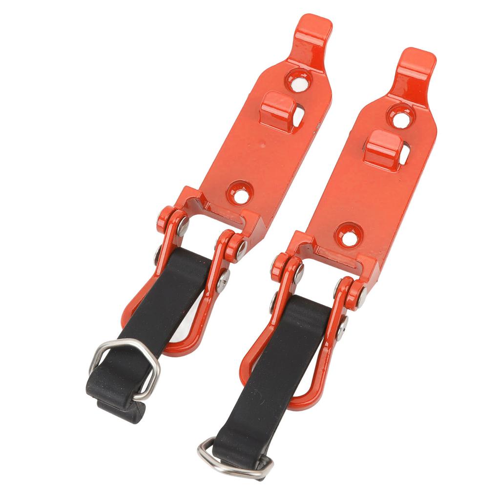 2 Pcs Roof Rack Shovel Holder Heavy Duty Metal Rubber Clamp Mounting Kit for Car Truck Garage Orange