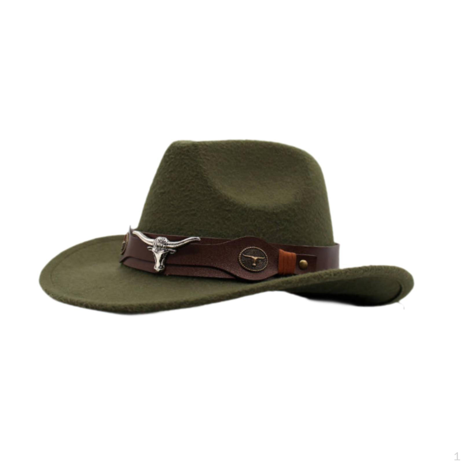 

Ковбойская шляпа классическая с широкими полями для вечеринки на Хэллоуин, представления, свадьбы, фестиваля зелёный