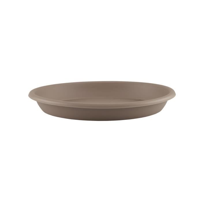 ARTEVASI Soucoupe Ronde - 22,7 L - 66 x 66 x 8,7 cm - Taupe