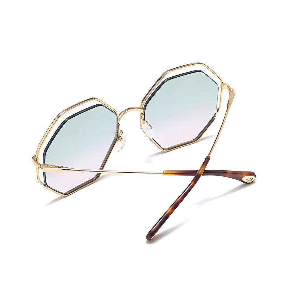 Chloe Chic Classico Street Style Occhiali da sole Versatili Occhiali da sole da donna Oro CH0046S-002