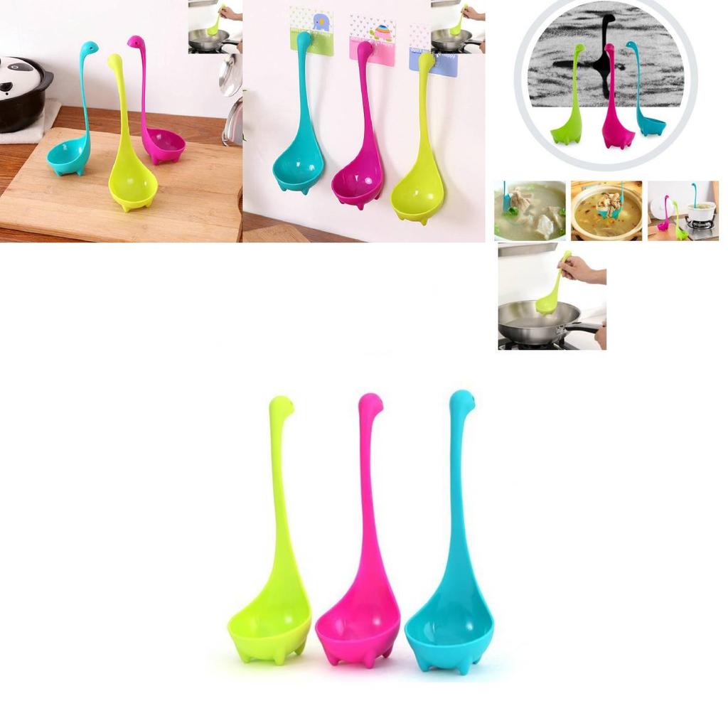 Versatile Plastic Long Handle Soup Spoon Set Ideal For Kitchen And Dining Use