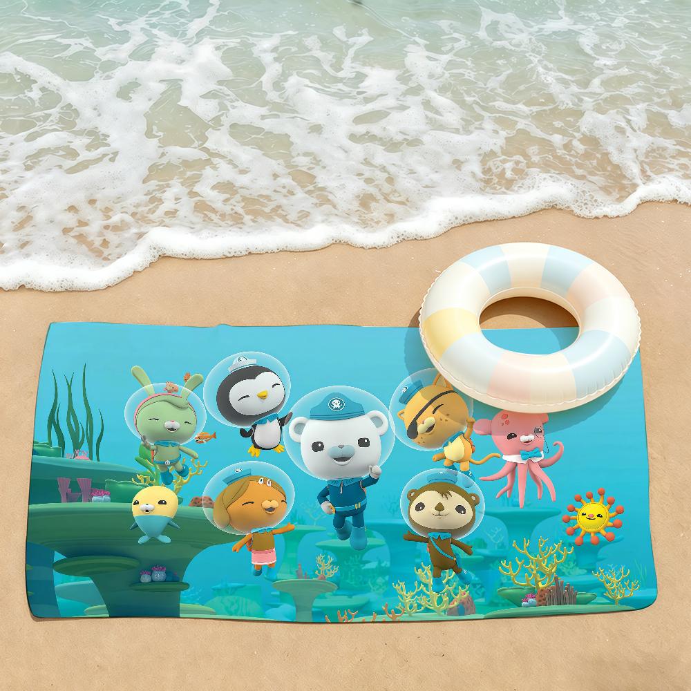 Cartoon cute O-Octonauts Towel Drying Bath Towel Applicable To Light Swimming Camping Yoga Beach Out
