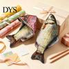 Lustiges Federmäppchen, Realistisches Karauschen-Mäppchen, 3D-Bionische Fischform, Fleckenresistenter Stoffbeutel, Große Kapazität Reißverschluss-Organizer,