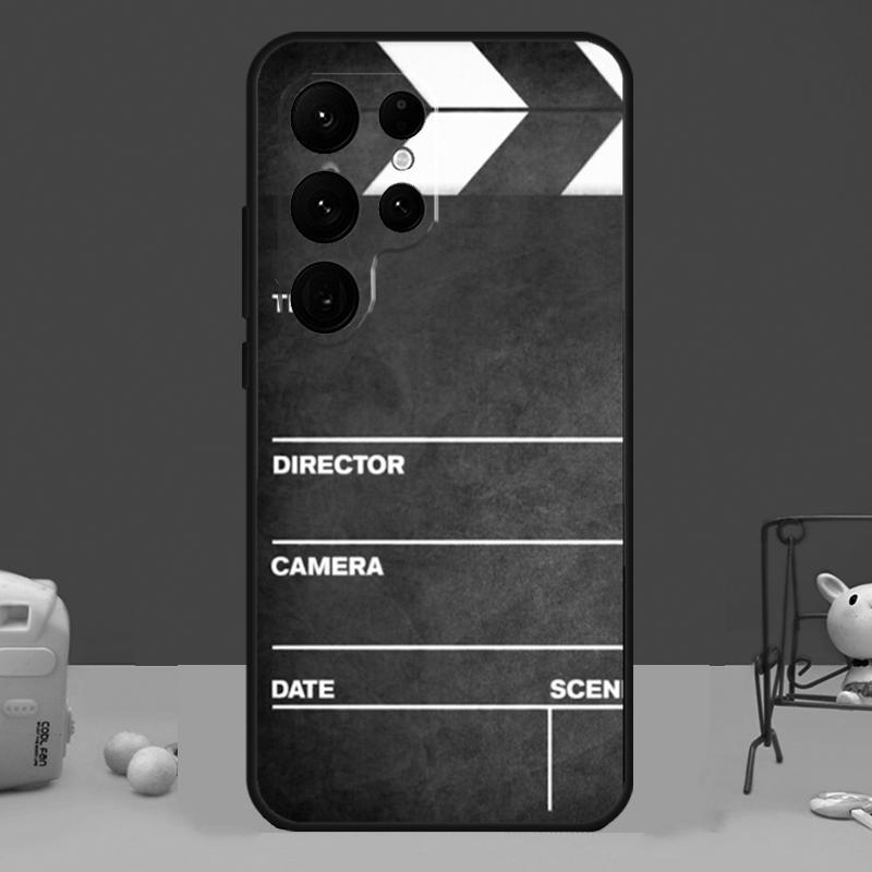 Film Clapperboard Case For Samsung Galaxy S23 S24 Ultra S21 S22 Plus Note 20 Note 10 S8 S9 S10 S20 FE Cover