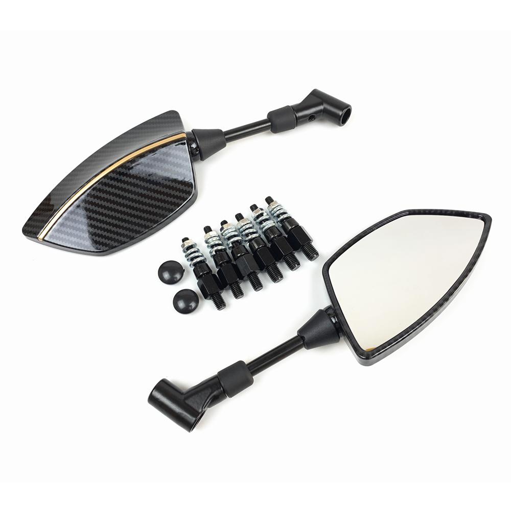 For YAMAHA MT01 MT03 MT-07 MT-09/Tracer 900 700 Tenere FJ09 MT10 Carbon Black Motorcycle Accessories Side Rearview Mirrors