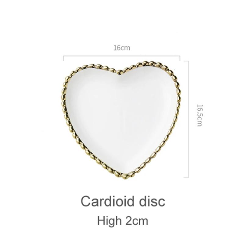 

Блюда в западном стиле Тарелка для стейка Набор столовых приборов для дома Банкетный десерт Золотая тарелка Европейская стеклянная тарелка с золотистым перламутром Тарелки