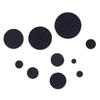 500pcs Silicone Conductive Black Particles Keypad Pad 3mm-8mm For Keyboards Remote Controls Electronic Button Accessories