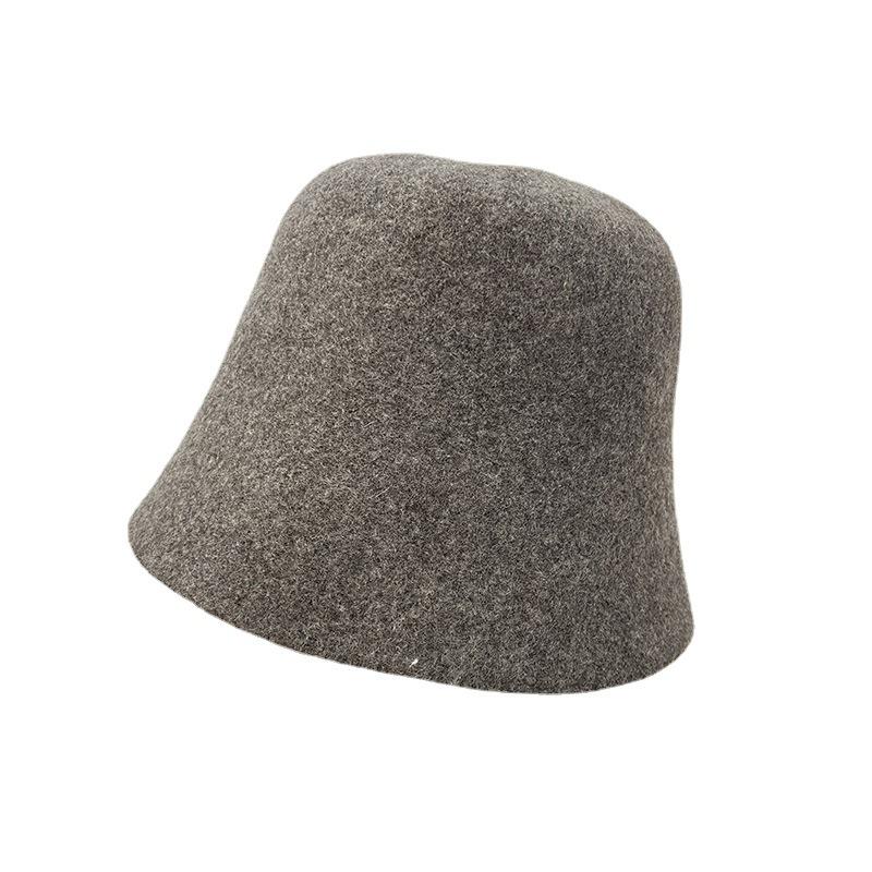 80% australská vlna klobouky bucket dámské podzimní a zimní literární skládací módní teplé klobouky bucket