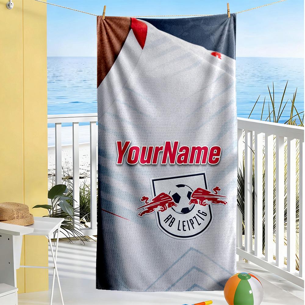 Rb Leipzig Customizable Name Beach Towel Super Soft Absorbent Portable For Swimmingbeachcamping Travel Beach Accessoriesgym