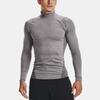 Under Armour Solid Color Mock Neck Fitted Long Sleeve T-Shirt Men Tops 1366072-020