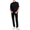 Emporio Armani Solid Color Polo Collar Logo Short Sleeve Polo Shirt Men Tops Black EM001704-AF10017-MC184