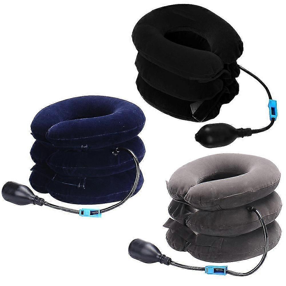 Cervical Neck Traction Device Inflatable Adjustable Neck Stretcher