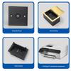 Female USB A to Female USB B Direct Adapters for Printer Scanners Connection USB 2.0 480Mbps Data Transfer Metal Texture