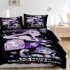 3pcs bedding set KPOP Demon Hunters Includes 1 Comforter + 2 Pillowcases, Without Pillow Inserts, Soft Comfortable, Lightweight Breathable,