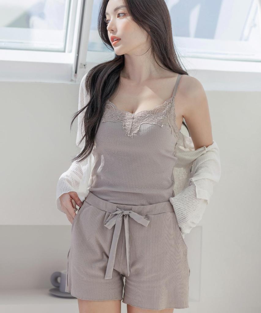 Half Smoke Pink [Two Hatch] Shorts, Pants, Loungewear, Roomwear, Setup, 90383s, L,