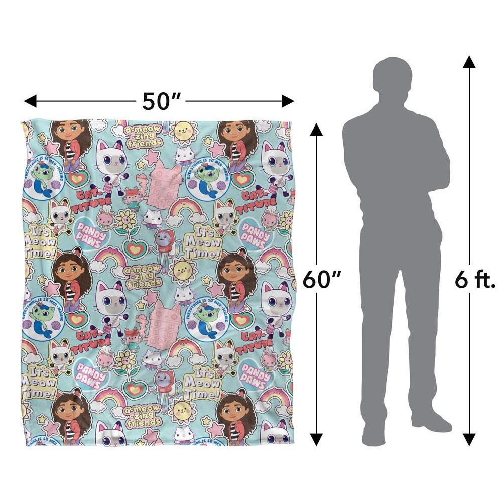 Gabby's Dollhouse Silky Cat Supersoft Blanket