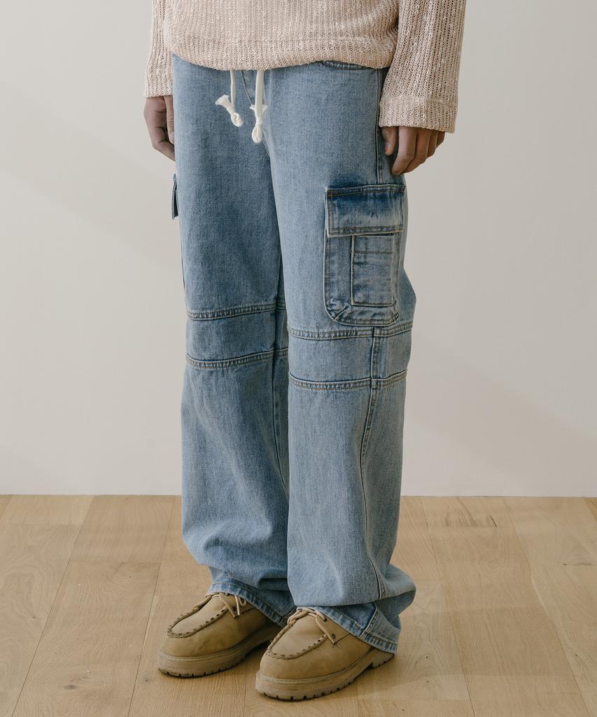 VASTIC Denim Cargo Pants_Blue