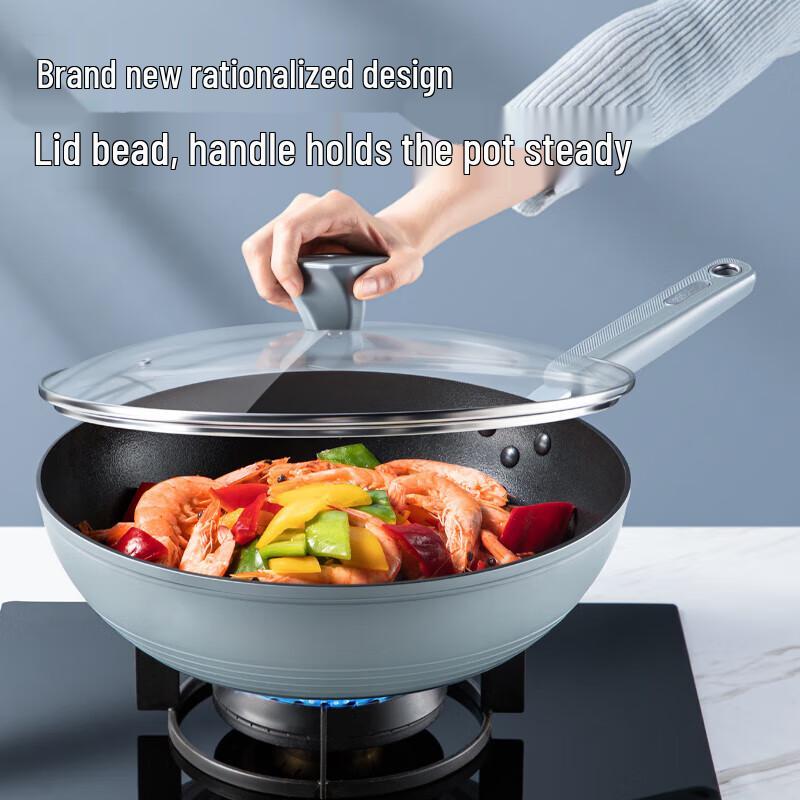 Chui Da Huang Gu Li 30cm Non-stick Smokeless Wok