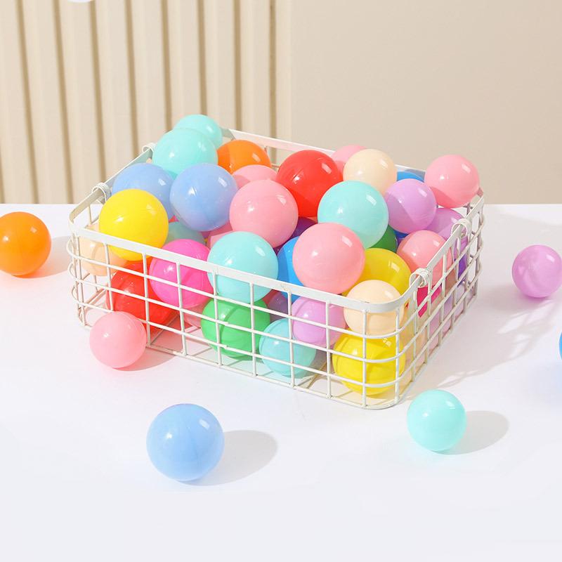 Mesh Bag Ocean Ball 50pcs Pack Can Be Thickened Bobble Ball Playground Children Indoor Toys Colourful Plastic Toys