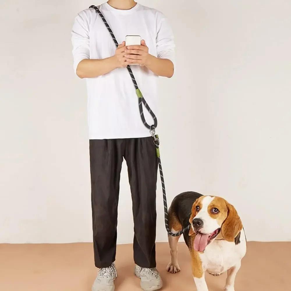 Dog Harness And Leash Set No Pull Adjustable Comfortable with Easy Control Handle Outdoor Running Walking Hand Free Lead Leash