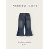 Insbobo Girls' Pants 2026 Spring New Stylish Denim Pants for Girls, Spring and Autumn Children's Flared Pants Spring Wear
