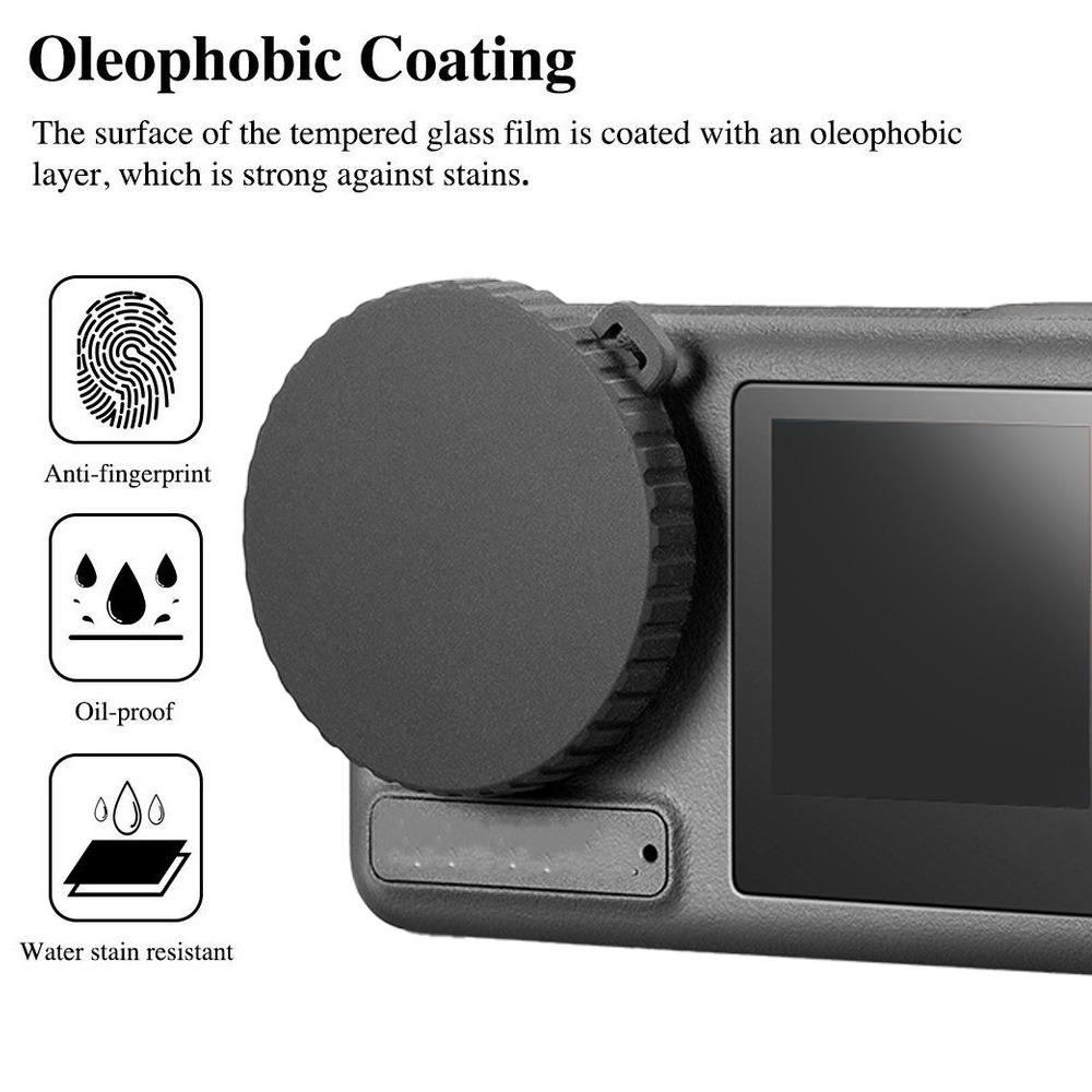 For DJI Osmo Action 5Pro 4 3 Tempered Glass Screen Protector Lens Cover Cap Bags Case for DJI Action 3 /4/5Pro Protective Kits