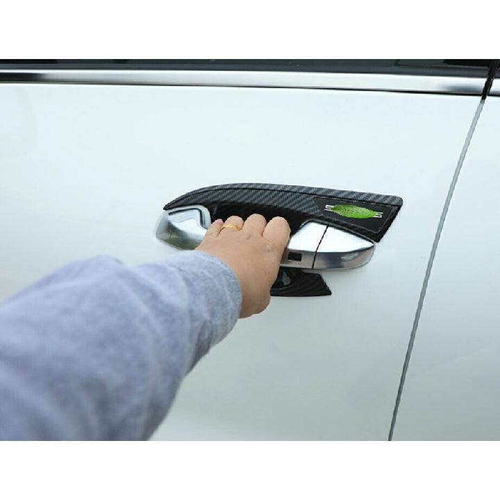 For Kia Seltos 2020-2023 Carbon Fiber External Side Door Bowl Molding Cover Trim