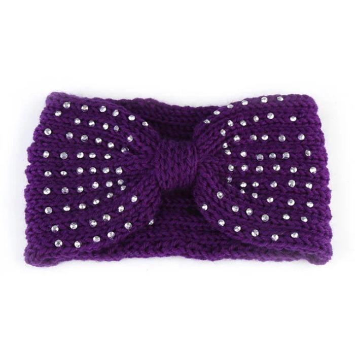 Winter Ear Warmer Headband Women Fashion Elastic Wool Knitted Headband Head Wrap Hairband Girls Elegant Hair Band Accessories