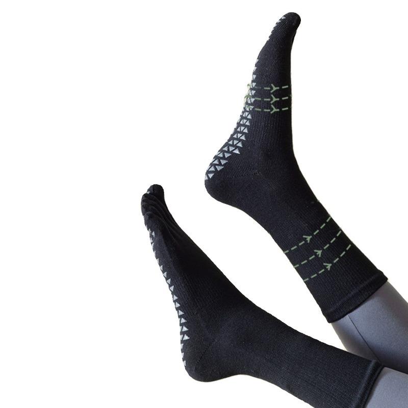 

Solid Color Yoga Socks, Professional Non-Slip Five-Toe Sports Socks, Mid-Calf Pilates Socks for Autumn and Winter