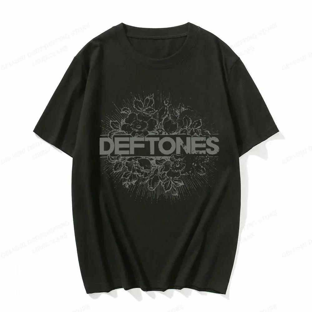 Women T Shirt Deftones Cute Trendy Print Tops Tee Black T-shirt Female Summer T-shirt 90s Girls Graphic Tee Female Cute Tops Tee Unisex T-Shirt