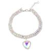 Practical-Dog Shiny Rhinestone Collar Cat Heart Diamond Jewelry Necklace Pet Bling Princess Collar Puppy Supplies Replacement Pa