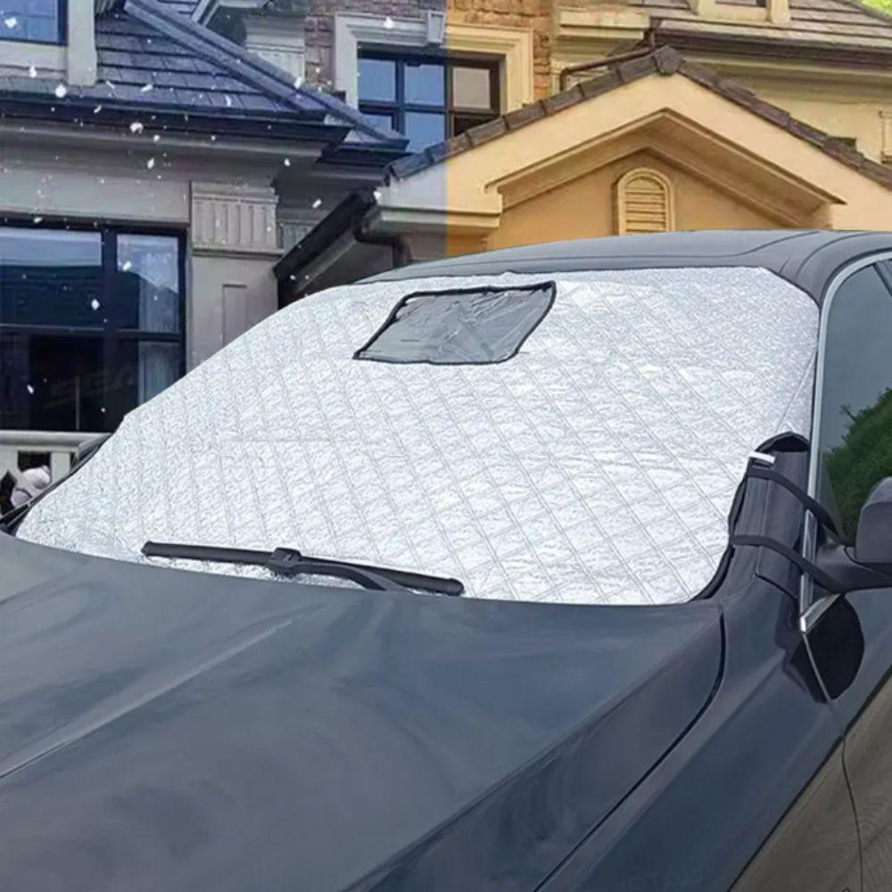 Windproof Strap Windshield Snow Cover Anti-Thief Design Sunshade Protection Cover  Snow Protection