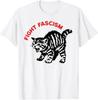 Fight Fascism Funny Angry Cat T-Shirt