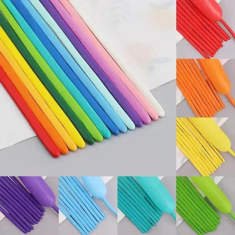 New 100Pcs/set Candy Colored Long Balloons Scene Decoration Party Supplies Handmade Balloon Bouquets Long Balloon Accessories