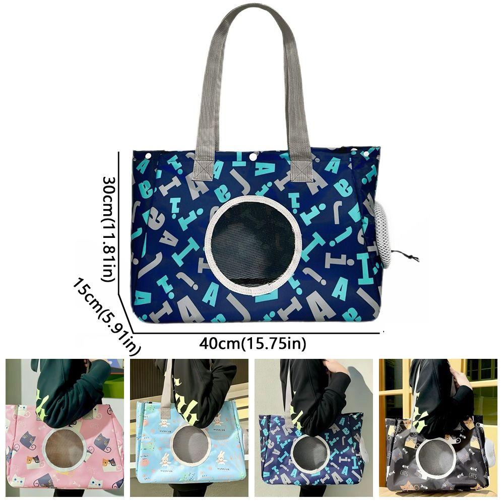 Portable Cat Carrier Bag Oxford Cat Carrying Bag Practical Pet Backpack  Outdoor Travel