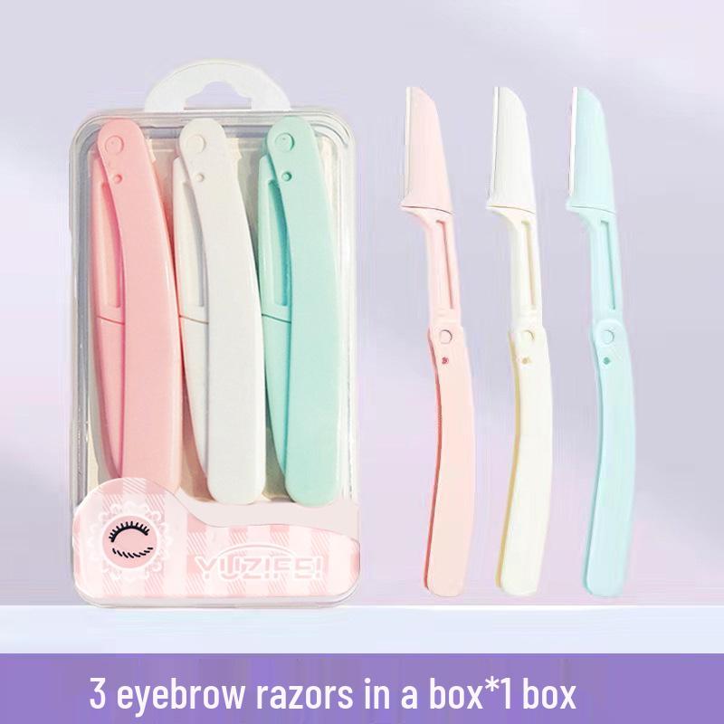

Компактная женская складная бритва для бровей против царапин - Портативный инструмент для макияжа, удобный для начинающих