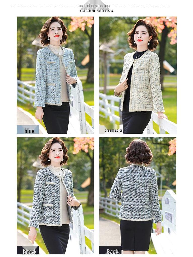 Hengyuanxiang Herbst 2025 Stilvolle Jacke für Frauen mittleren und höheren Alters