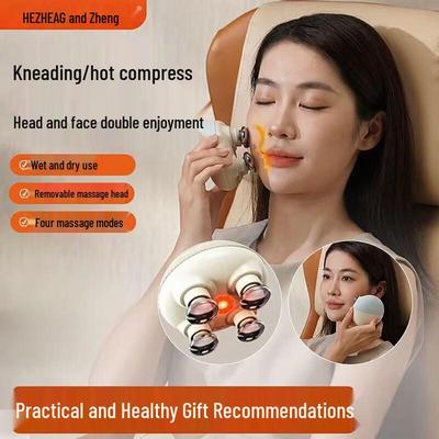 HEZHENG Masseur Électrique Portable pour Tête et Cuir Chevelu Prise CN (adaptateur inclus)