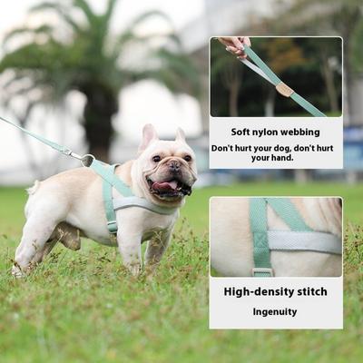 Dog Harness Durable Pet Harness Vest Fully Adjustable Pet Chest Strap With Anti Slip Dog Leash Essential Pet Supplie For Outdoor