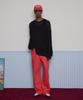 TAKEASY Slub Cotton Wide Pants (Red)