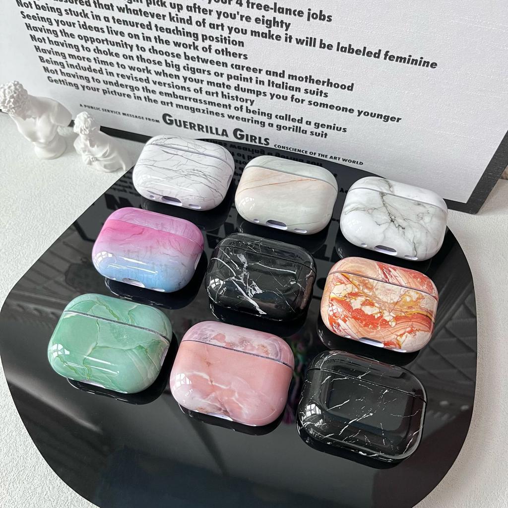 Marble Earphone Case for AirPodsPro2 Earphone Case PC All-inclusive Earphone Case