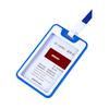 ID Name Card Sleeves 17' Lanyards Badges Pendant Kit Waterproof Non-scratch Fit for Factory Worker Office Staff Student