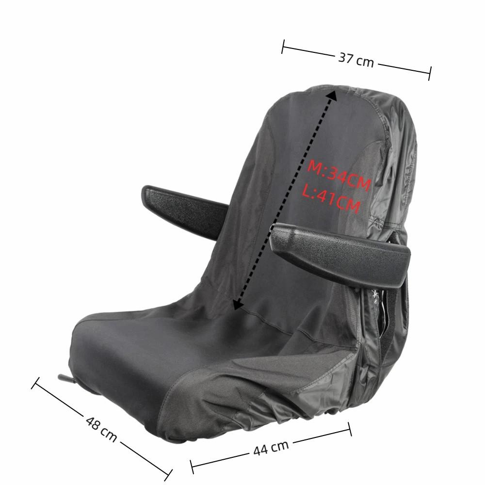 Waterproof Tractor Seat Cover with 2 Storage Pockets Outdoor Seat Protector Riding Lawn Mower