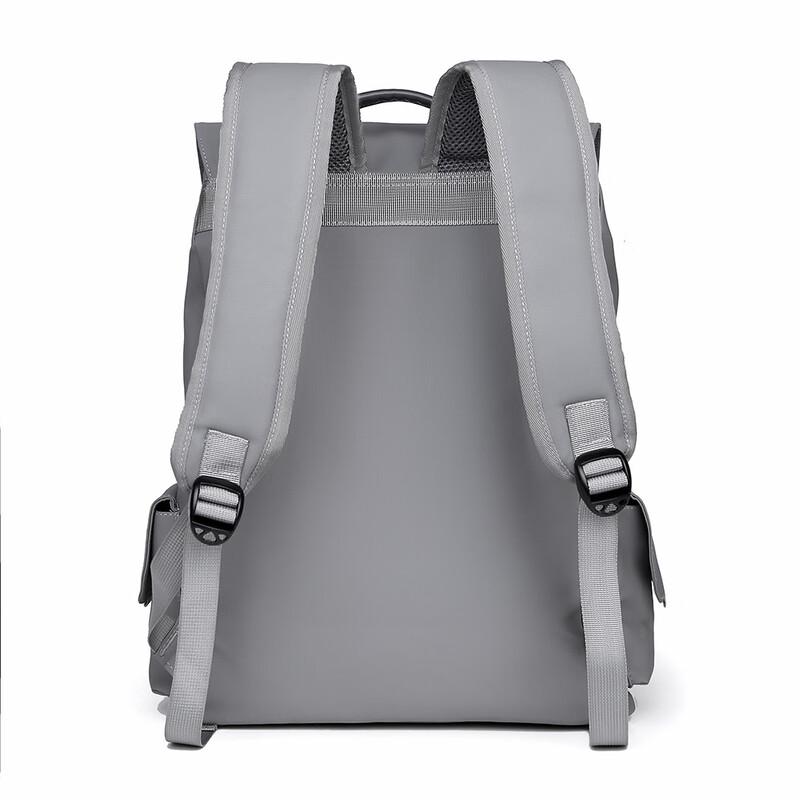 Men's Trendy PU Leather Business Laptop Backpack