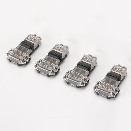 10/20Pcs Low Voltage Wire Connector 3 Way 2 Pin T Tap Wire Connectors Solderless No Stripping LED Strip 20-24 AWG Wire Connectors