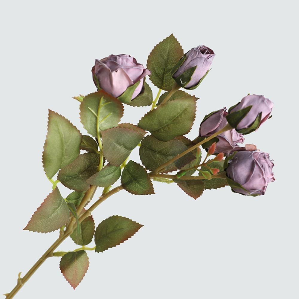 European-Style Artificial Flowers Silk Large Size Artificial Rose Branch Wedding Floral Arrangement DIY Floral Arrangement